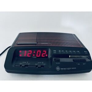Vintage GE Alam Clock Radio AM/FM 7-4621A W/battery Back Up Works Great - Video!